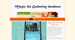 Desktop Screenshot of magicthegatheringdatabase.com